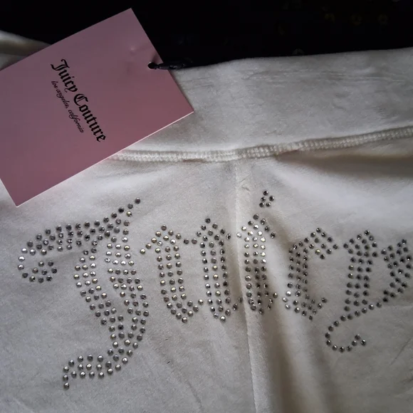 🔥NWT Juicy Couture OG BLING VELOUR TRACK PANTS XL $99 - Picture 2 of 5